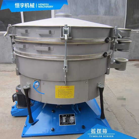 High Precision Circular Tumbler Vibrating Sieve Screen for Glass Powder