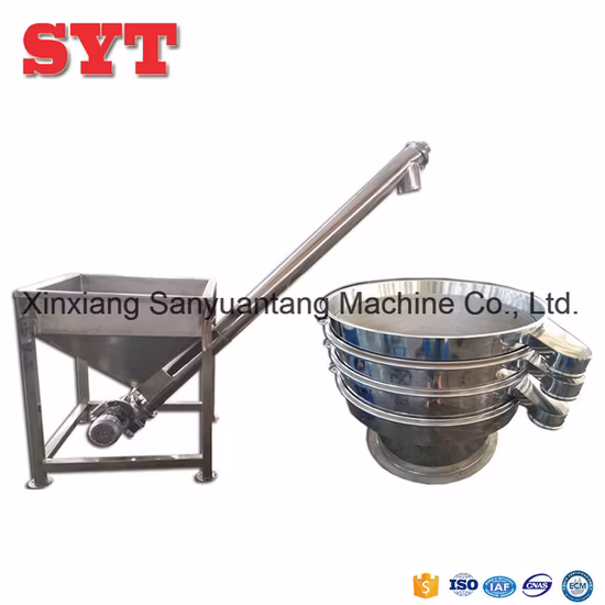 Машина для спиральной подачи частиц пластикового порошка